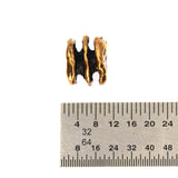 (bzbd003-9316) Solid Bronze Triple Spacer Bead