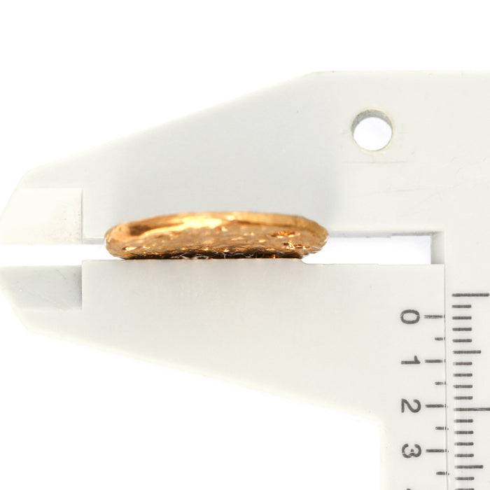 (bzbd012) Flat Bronze Bead Disc