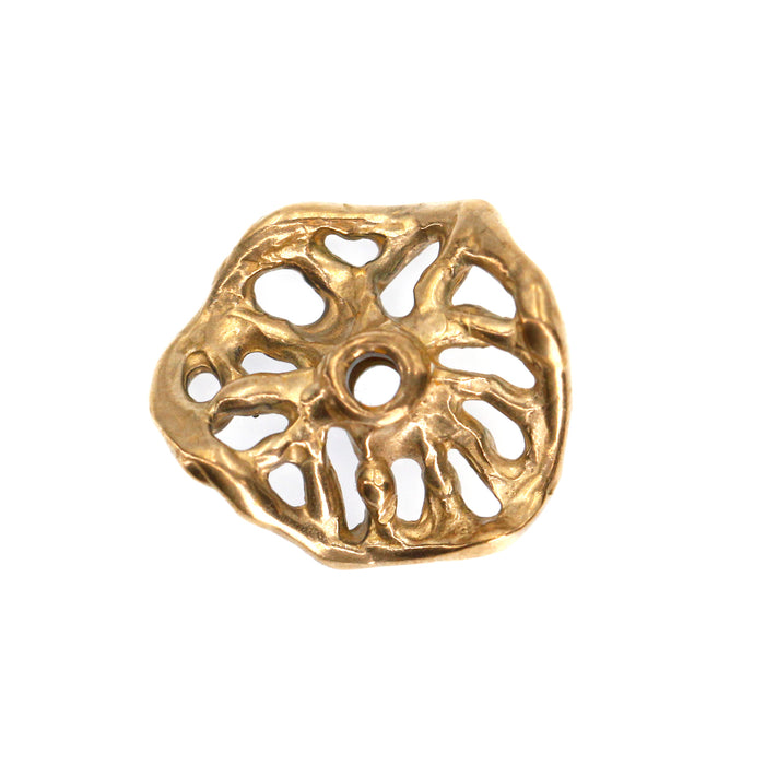 (bzbd041) Bronze Wheel Bead