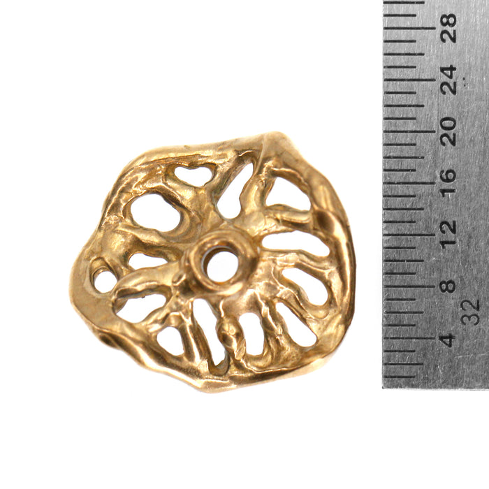 (bzbd041) Bronze Wheel Bead