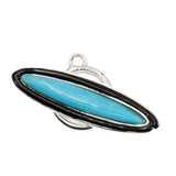 (ITG-073) Turquoise and Black Onyx Toggle