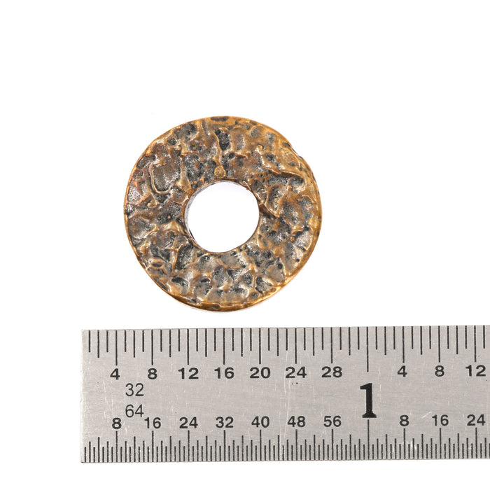 (bzbd074) Bronze Donut Bead