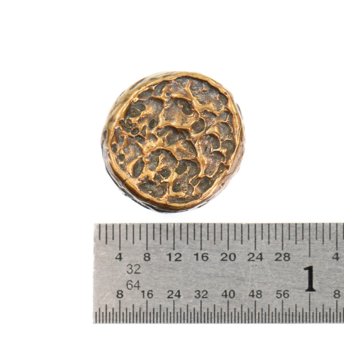 (bzbd069) Bronze 13mm Coin Bead