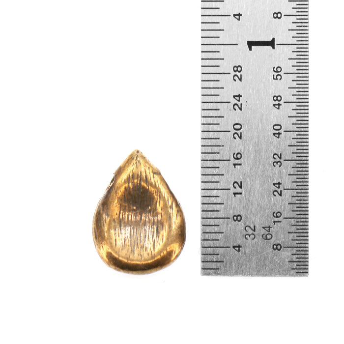 (bzbd123) Bronze Smooth Teardrop Bead