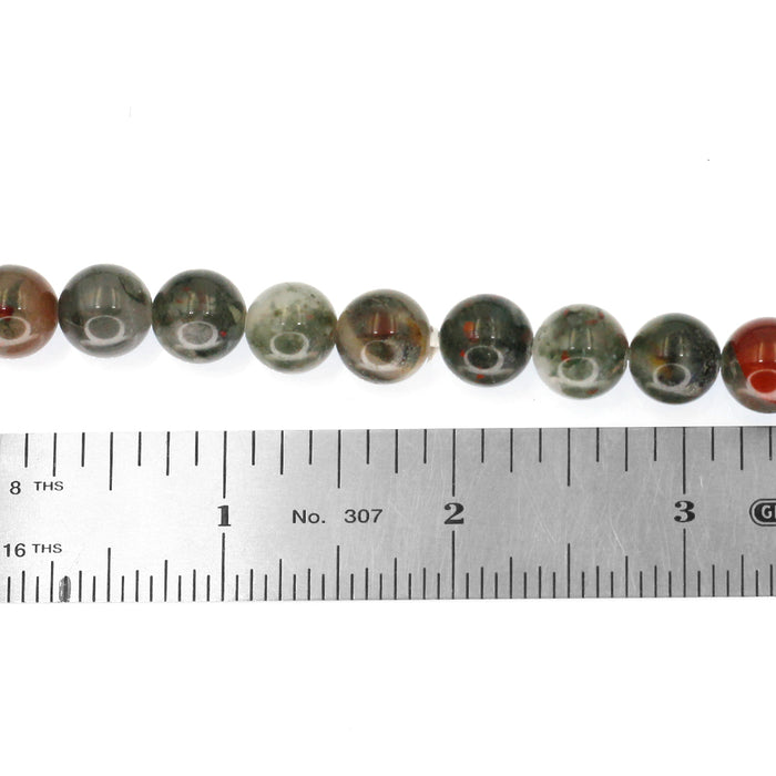 (afrblood002)  10mm Round African Bloodstone