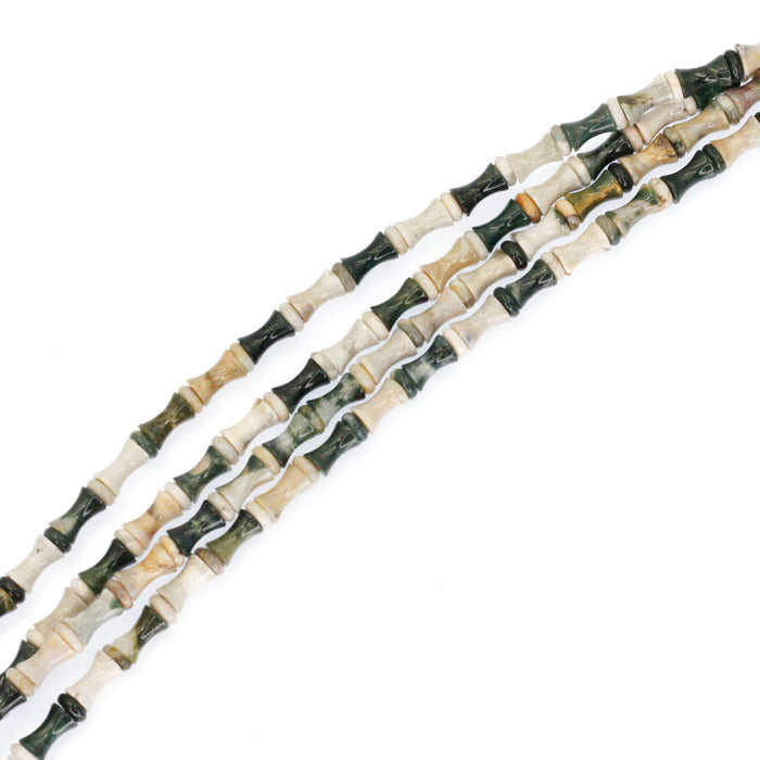 (jas093) 5mm Ocean Jasper Tulips and Roundels