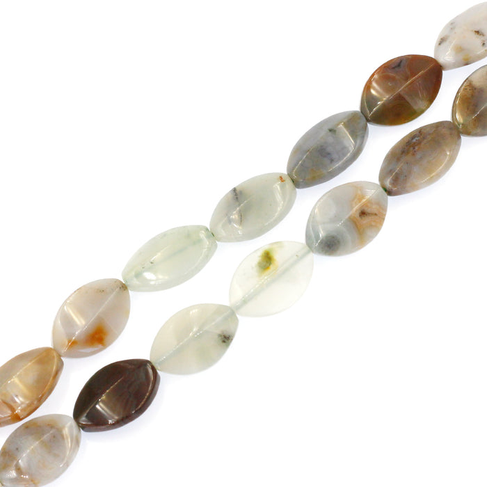 (jas094) 13x20mm Ocean Jasper Faceted Ovals