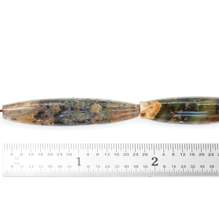 (jas101) 43mm Triangular Jasper Barrels