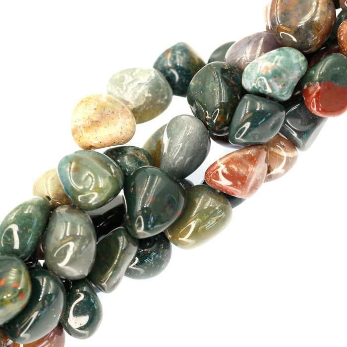 (jas104) 13mm Fancy Jasper Nuggets