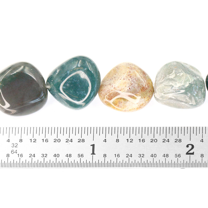 (jas104) 13mm Fancy Jasper Nuggets