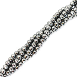 (hem002) 4mm Hematite Beads
