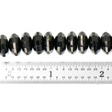 12mm Faceted Black Onyx Roundelles