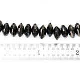 10mm Faceted Black Onyx Roundelles
