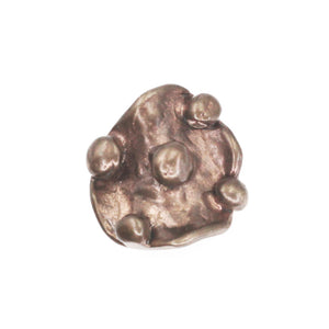 Solid bronze button clasp