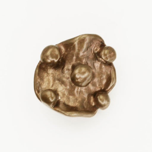 Solid bronze button clasp