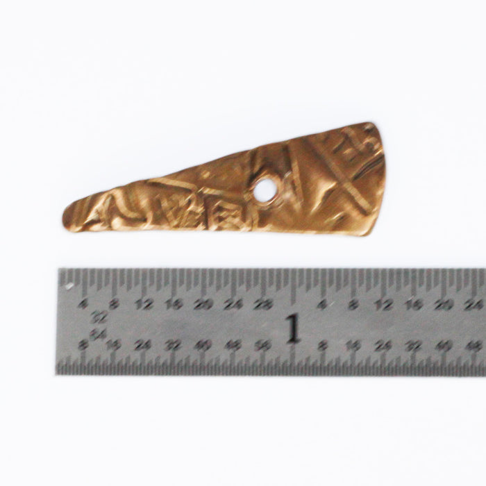 (bzbd197-9745) Bronze Shard Bead