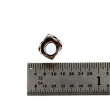(bzbd199-N0637) Bronze square tube bead with star pattern