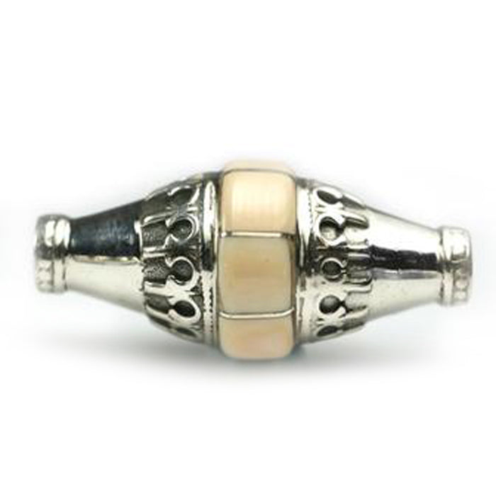 (IB015) Melon Shell Inlay Bead
