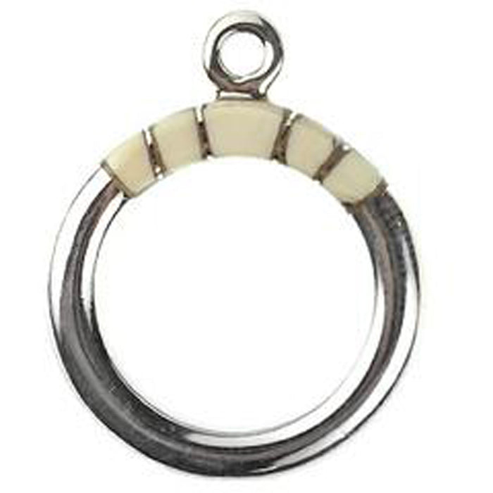 Melon Shell Inlay Toggle Ring