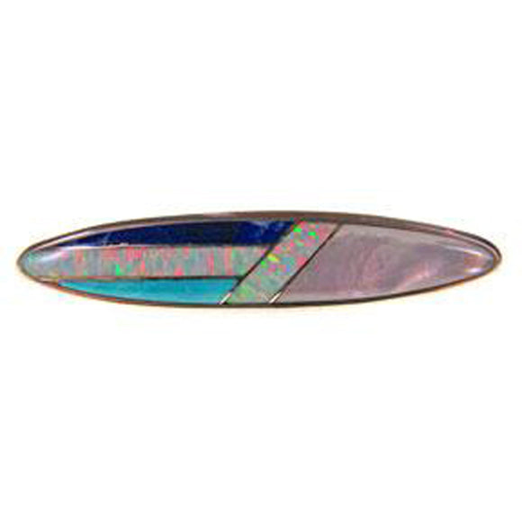 Mother-of-Pearl, Turquoise, Synthetic Opal Lapis Toggle