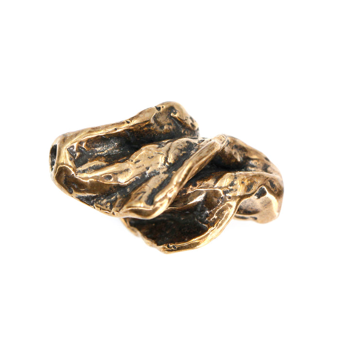 (bzbd094) Large Bronze Free Form Bead
