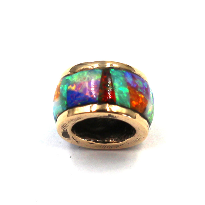 (bzbd184-N0318) Opal Bronze Bead