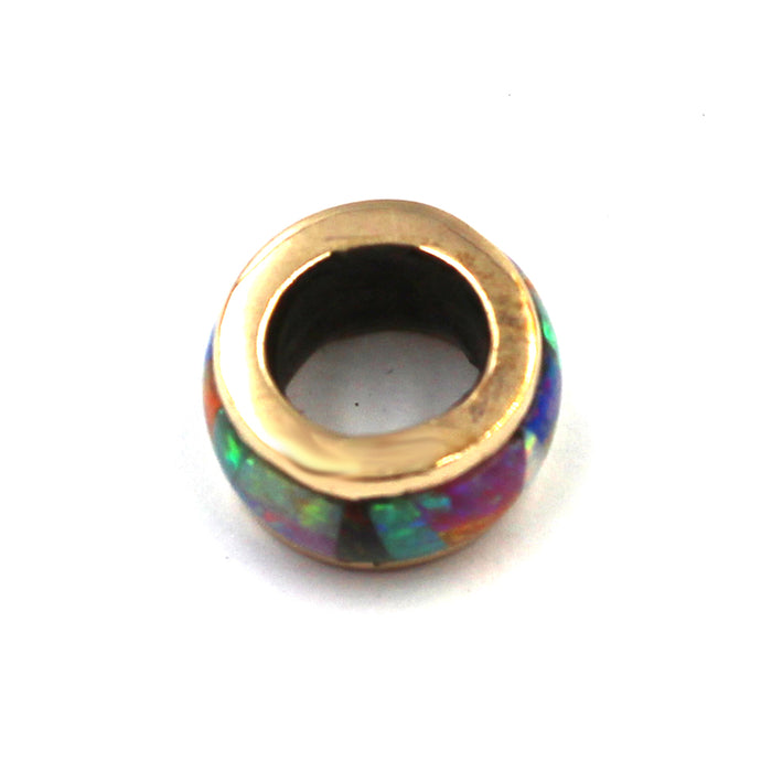 (bzbd184-N0318) Opal Bronze Bead
