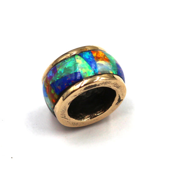 (bzbd184-N0318) Opal Bronze Bead