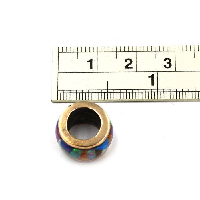 (bzbd184-N0318) Opal Bronze Bead