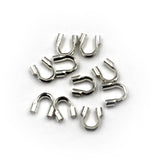 (SF008) 10 Pcs. Large Sterling Silver Wire Guards