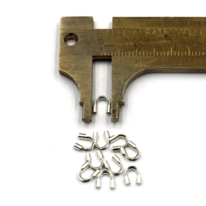 (SF008) 10 Pcs. Large Sterling Silver Wire Guards