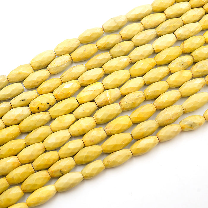 (serp009) Faceted 18mm Serpentine Beads