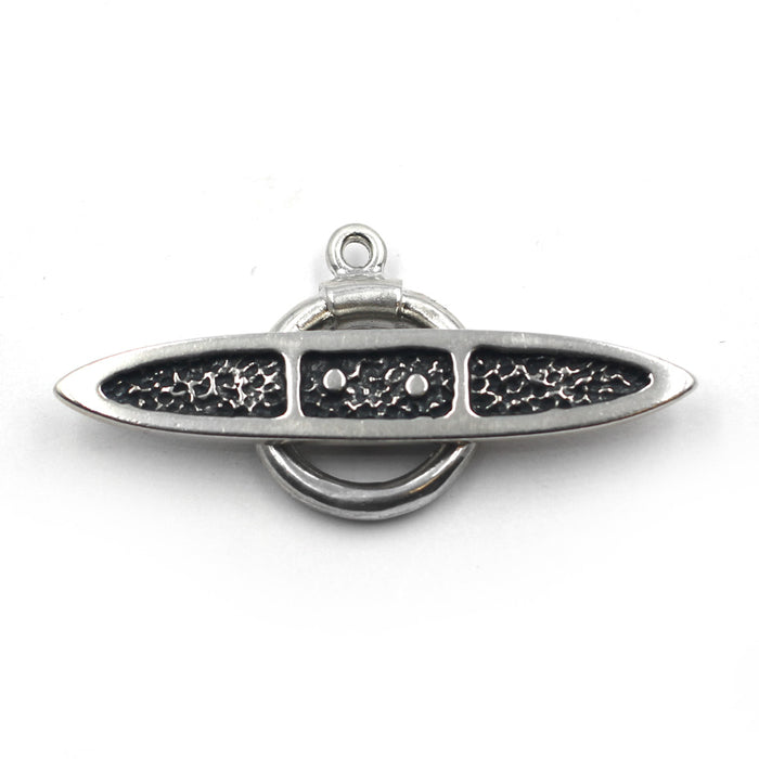 Sterling silver toggle clasp