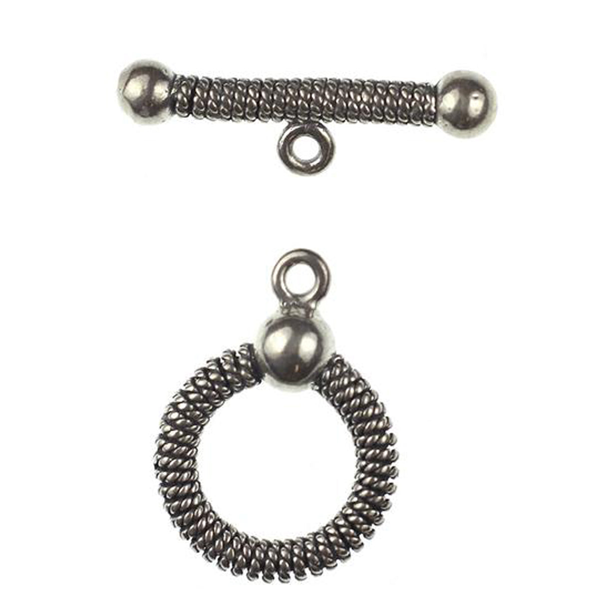 Handmade Sterling Silver Textured Artisan Toggle Clasp (one) – VDI Jewelry  Findings