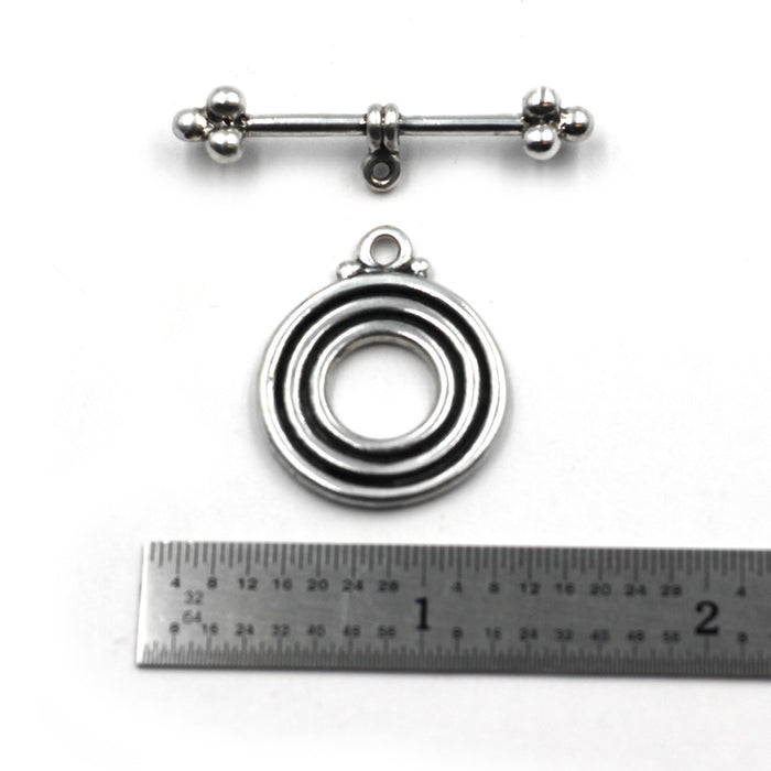Sterling toggle clasp