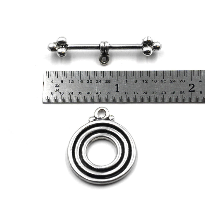Sterling toggle clasp