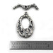 Heavy sterling silver toggle clasp