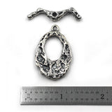 Heavy sterling silver toggle clasp