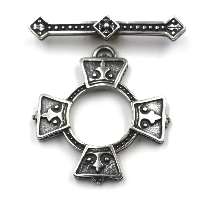 Large Sterling toggle set