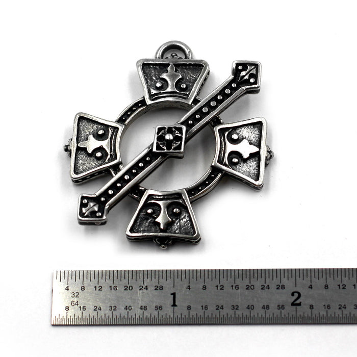 Large Sterling toggle set