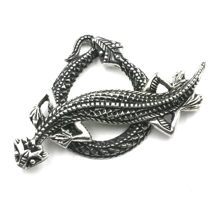 Sterling lizard & snake toggle