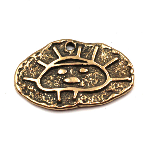 Bronze Sun Petroglyph Pendant