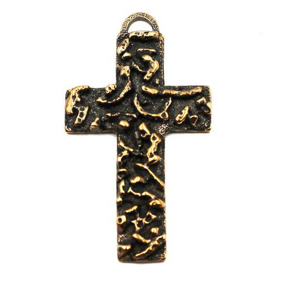 Textured Bronze Cross