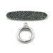 Textured sterling toggle set