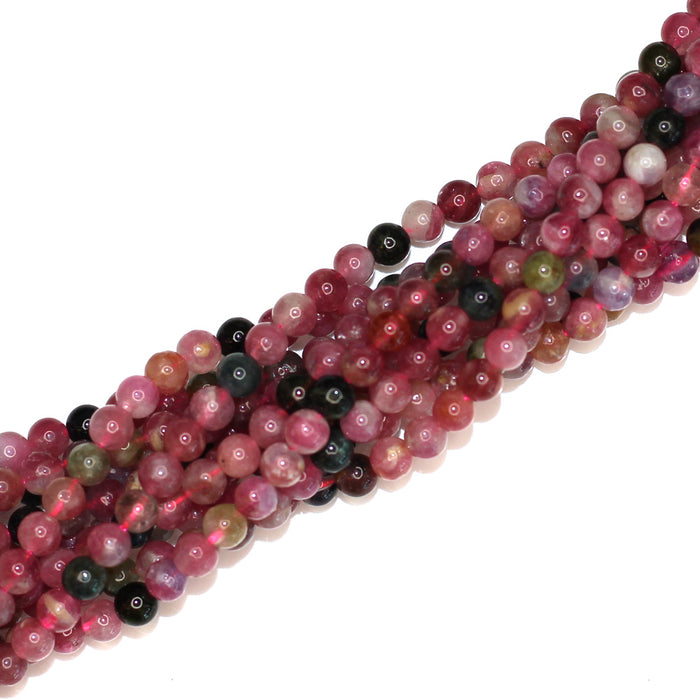 (tour001)  4mm Round Tourmaline