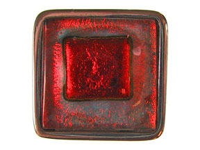 Tangerine Dichroic Inlay 5-Strand Clasp