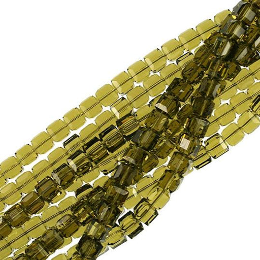 8mm Khaki Swarovski Crystal