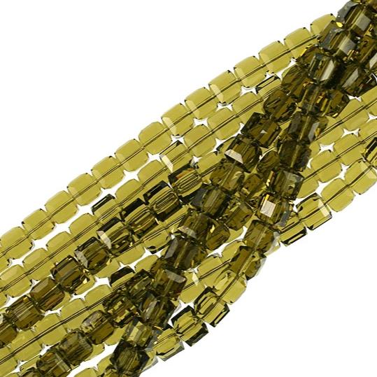 8mm Khaki Swarovski Crystal