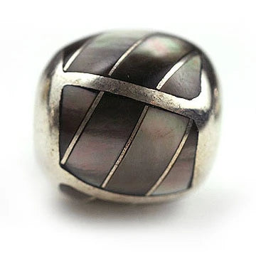 Inlay Twist Round 13 mm Black Lip Shell