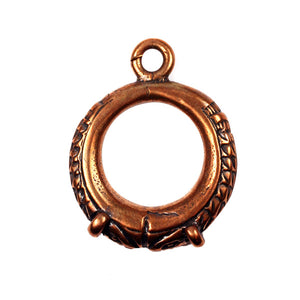 Bronze round pendant